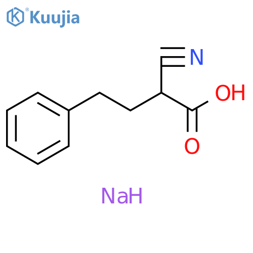 sodium 2-cyano-4-phenylbutanoate structure