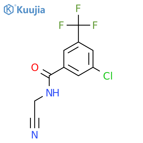 3-chloro-N-(cyanomethyl)-5-(trifluoromethyl)benzamide structure