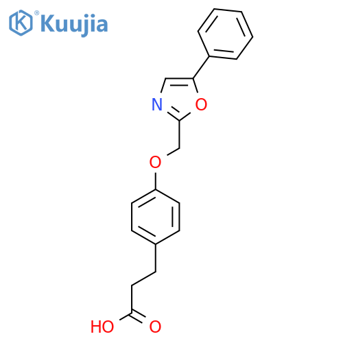 3-{4-[(5-Phenyl-1,3-oxazol-2-yl)methoxy]phenyl}propanoic acid structure