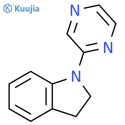 1-(pyrazin-2-yl)-2,3-dihydro-1H-indole structure