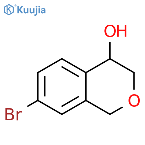 7-bromo-3,4-dihydro-1H-2-benzopyran-4-ol structure