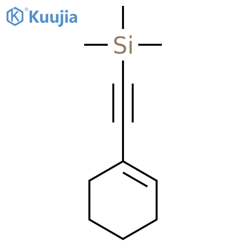 2-(cyclohexen-1-yl)ethynyl-trimethyl-silane structure