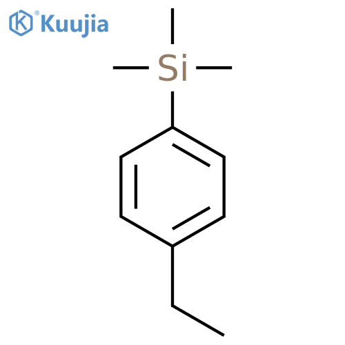 (4-ethylphenyl)(trimethyl)silane structure
