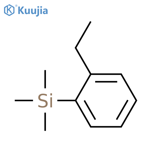(2-ethylphenyl)-trimethylsilane structure