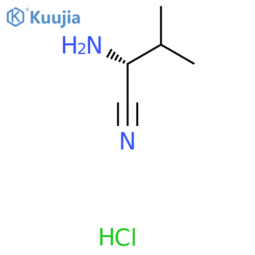 (2R)-2-amino-3-methylbutanenitrile hydrochloride structure