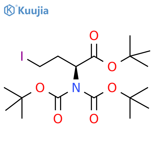 (S)-2-Di(tert-butyloxycarbonyl)amino-4-iodo-butanoic Acid tert-Butyl Ester structure