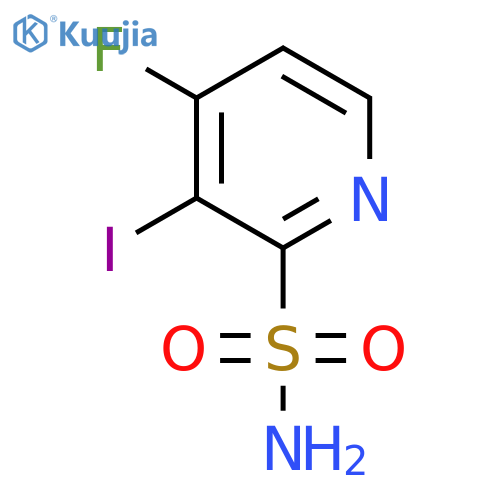 4-Fluoro-3-iodopyridine-2-sulfonamide structure