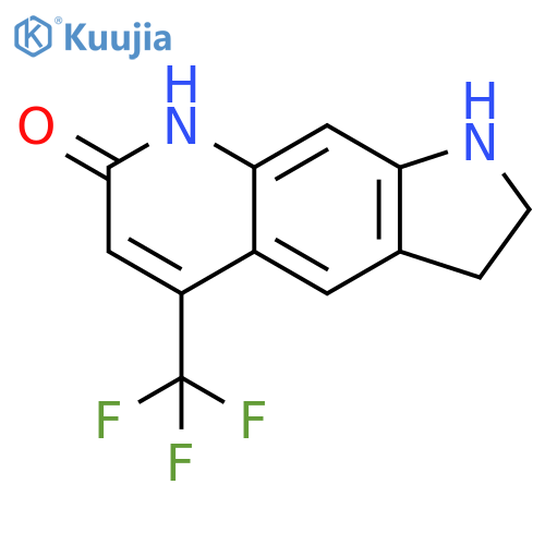 7H-Pyrrolo[3,2-g]quinolin-7-one, 1,2,3,8-tetrahydro-5-(trifluoromethyl)- structure