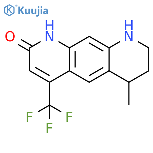 Pyrido[3,2-g]quinolin-2(1H)-one,6,7,8,9-tetrahydro-6-methyl-4-(trifluoromethyl)- structure