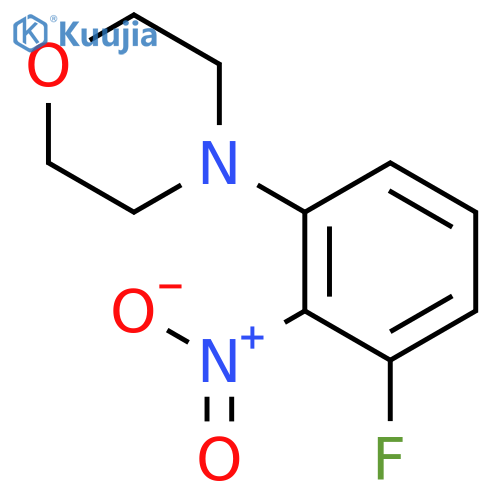 Morpholine, 4-(3-fluoro-2-nitrophenyl)- structure