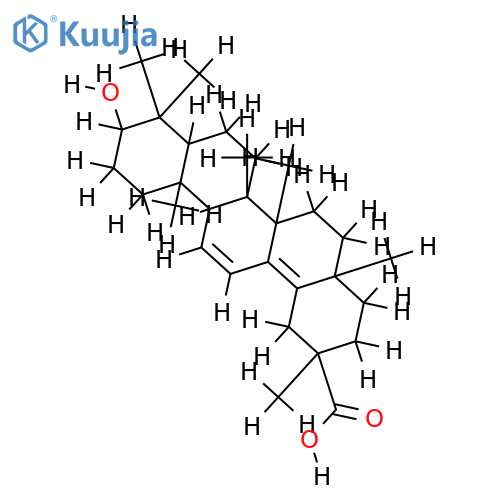 (3β,20β)-3-Hydroxy-oleana-11,13(18)-dien-29-oic acid structure