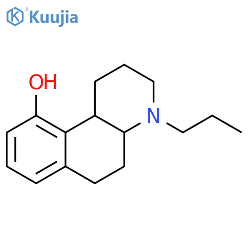 Benzo[f]quinolin-10-ol, 1,2,3,4,4a,5,6,10b-octahydro-4-propyl- structure