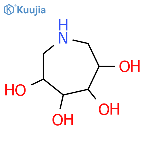 Hexahydro-1H-azepine-3,4,5,6-tetrol; (3RS,4SR,5RS,6SR)-form structure