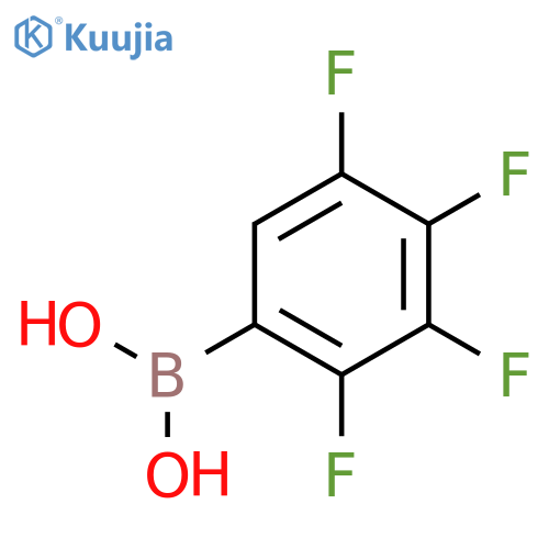 2,3,4,5-Tetrafluorophenylboronic acid structure