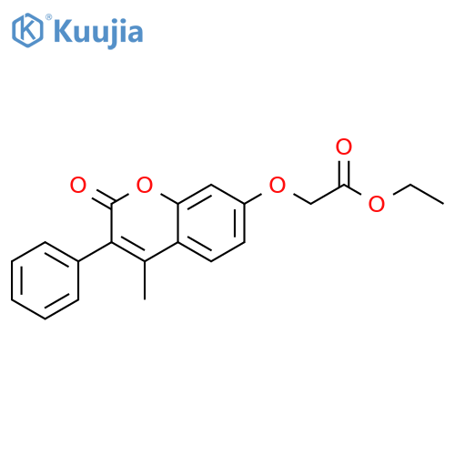 ethyl 2-(4-methyl-2-oxo-3-phenyl-2H-chromen-7-yl)oxyacetate structure