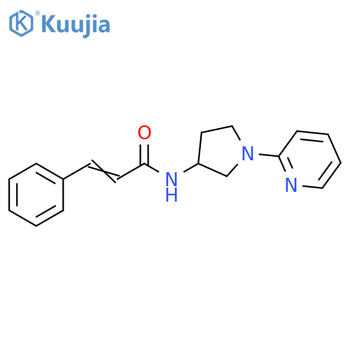 3-Phenyl-N-[1-(2-pyridinyl)-3-pyrrolidinyl]-2-propenamide structure