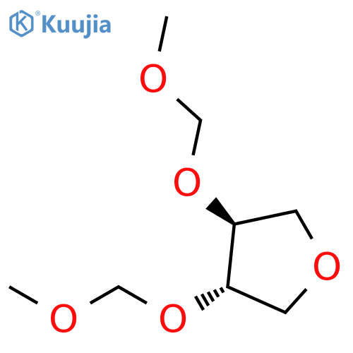 (3S,4S)-3,4-bis(methoxymethoxy)tetrahydrofuran structure