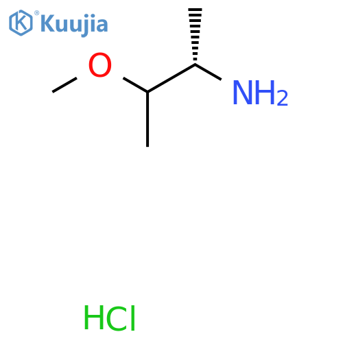 (2S)-3-Methoxybutan-2-amine hydrochloride structure