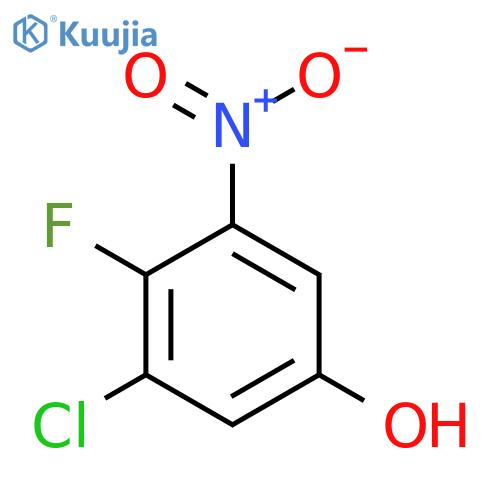 3-Chloro-4-fluoro-5-nitrophenol structure