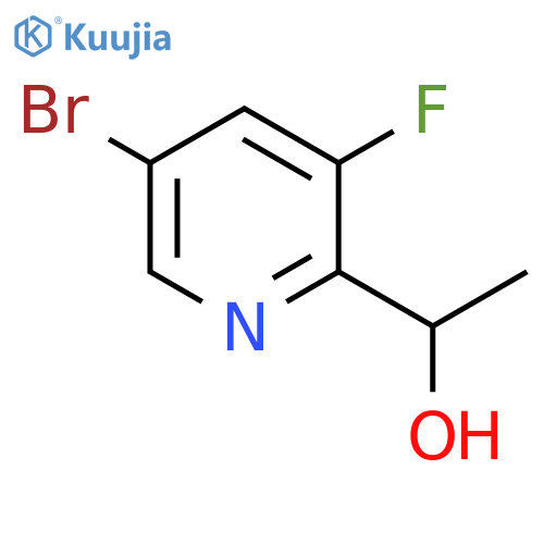 1-(5-Bromo-3-fluoropyridin-2-yl)ethanol structure