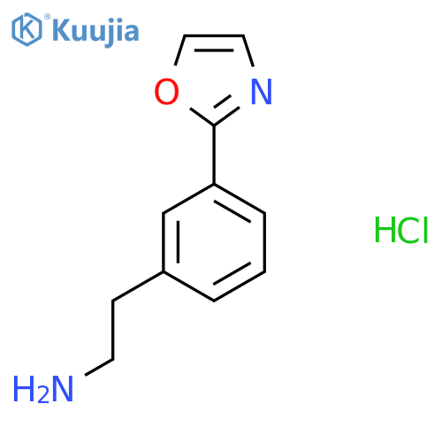 2-(3-(Oxazol-2-yl)phenyl)ethanamine hydrochloride structure