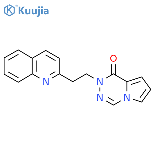 2-(2-(Quinolin-2-YL)ethyl)pyrrolo[1,2-D][1,2,4]triazin-1(2H)-one structure