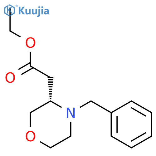 (S)-Ethyl 2-(4-benzylmorpholin-3-yl)acetate structure