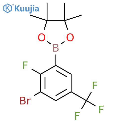 3-Bromo-2-fluoro-5-trifluoromethylphenylboronic acid pinacol ester structure