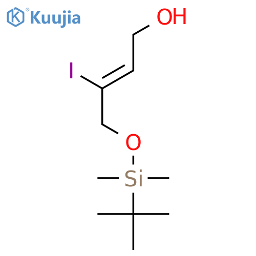 4-{[tert-Butyl(dimethyl)silyl]oxy}-3-iodobut-2-en-1-ol structure