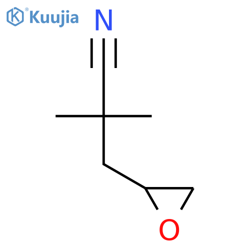 2,2-Dimethyl-3-(oxiran-2-yl)propanenitrile structure