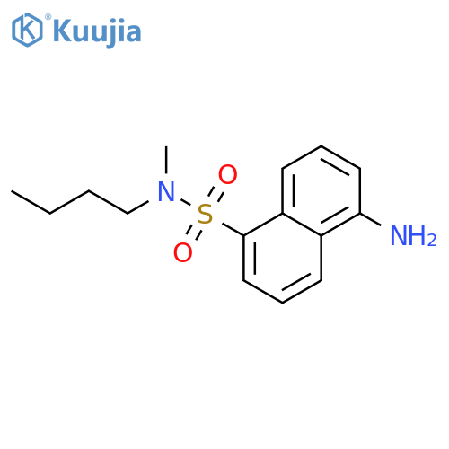 1-Naphthalenesulfonamide, 5-amino-N-butyl-N-methyl- structure