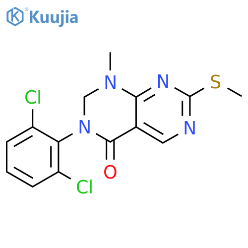 3-(2,6-Dichlorophenyl)-2,3-dihydro-1-methyl-7-(methylthio)pyrimido[4,5-d]pyrimidin-4(1H)-one structure