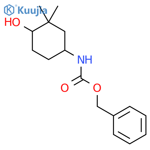 Benzyl-4-hydroxy-3,3-dimethylcyclohexylcarbamate structure
