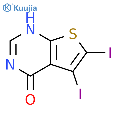 5,6-Diiodothieno[2,3-d]pyrimidin-4(1H)-one structure