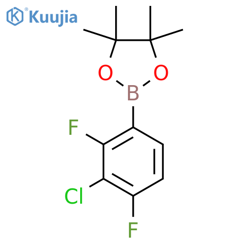 3-Chloro-2,4-difluorophenylboronic acid pinacol ester structure