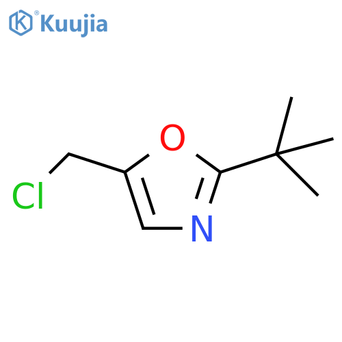 2-tert-Butyl-5-(chloromethyl)-1,3-oxazole structure