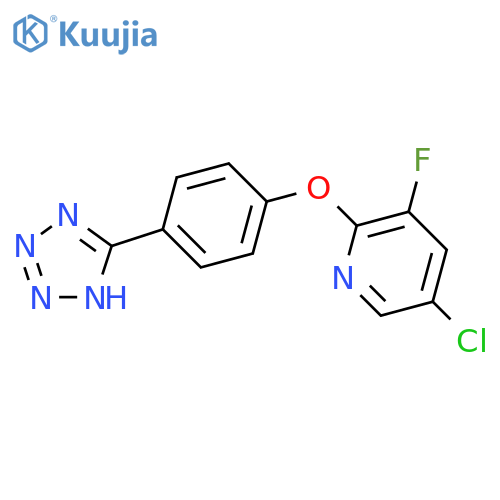 Pyridine, 5-chloro-3-fluoro-2-[4-(2H-tetrazol-5-yl)phenoxy]- structure