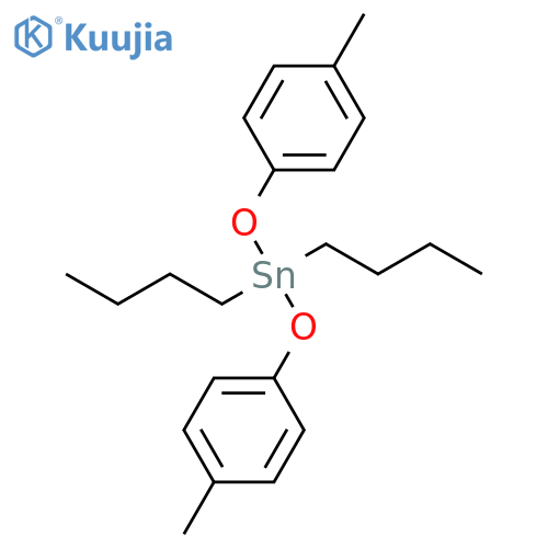 Stannane, dibutylbis(4-methylphenoxy)- structure