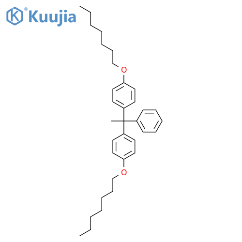 1-(Heptyloxy)-4-(1-(4-(heptyloxy)phenyl)-1-phenylethyl)benzene structure