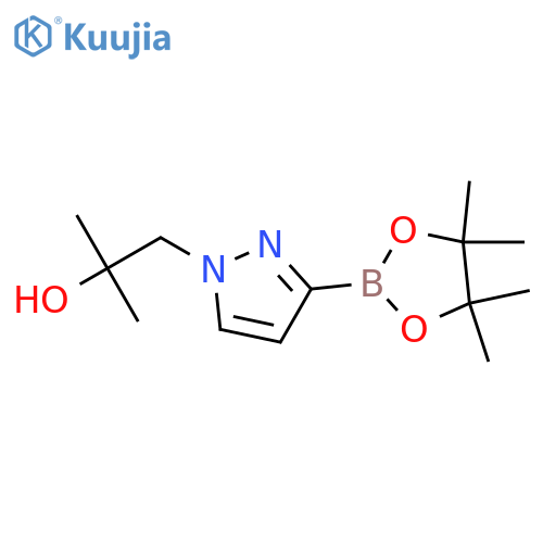 2-methyl-1-[3-(4,4,5,5-tetramethyl-1,3,2-dioxaborolan-2-yl)pyrazol-1-yl]propan-2-ol structure