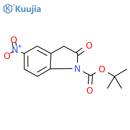 tert-Butyl 5-nitro-2-oxoindoline-1-carboxylate structure