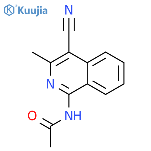 1-Acetamido-4-cyano-3-methylisoquinoline structure