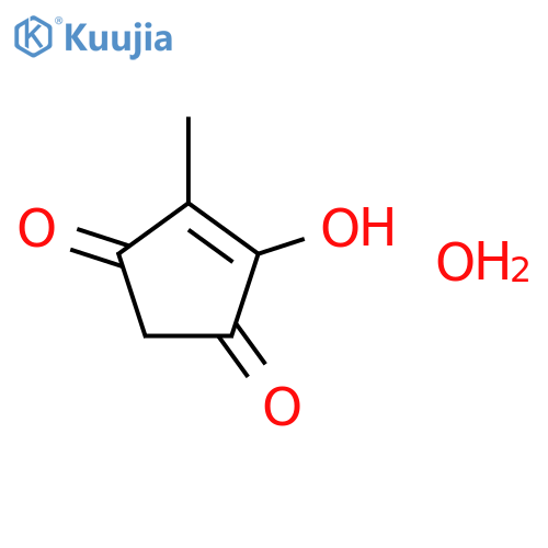 4-Cyclopentene-1,3-dione,4-hydroxy-5-methyl-, hydrate (1:1) structure