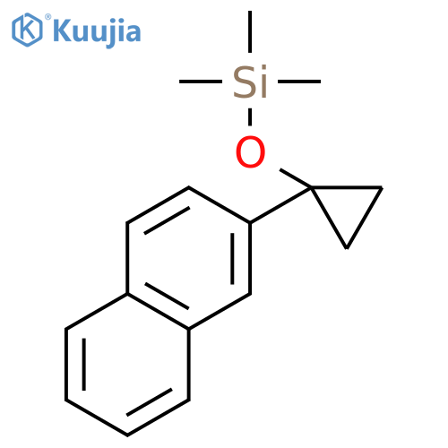 Silane, trimethyl[[1-(2-naphthalenyl)cyclopropyl]oxy]- structure