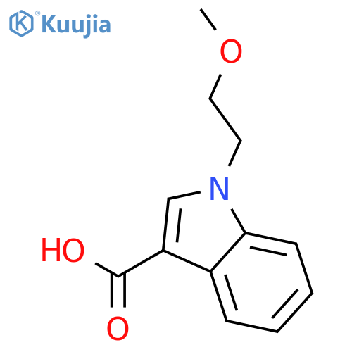 1-(2-methoxyethyl)indole-3-carboxylic acid structure