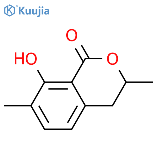 3,4-Dihydro-8-hydroxy-3,7-dimethyl-1H-2-benzopyran-1-one; (R)-form structure