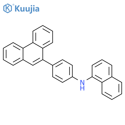 1-Naphthalenamine, N-[4-(9-phenanthrenyl)phenyl]- structure