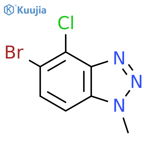 5-Bromo-4-chloro-1-methyl-1H-benzod1,2,3triazole structure