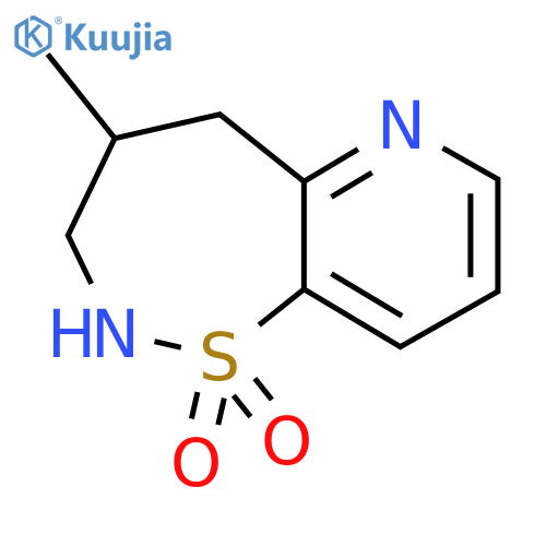 4-Methyl-2,3,4,5-tetrahydropyrido[2,3-f][1,2]thiazepine 1,1-dioxide structure