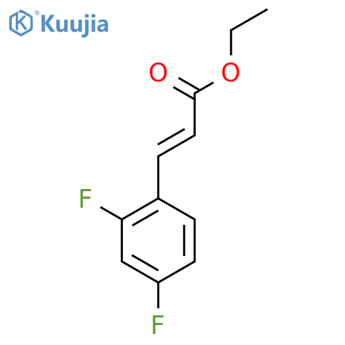 (E)-Ethyl 3-(2,4-difluorophenyl)acrylate structure